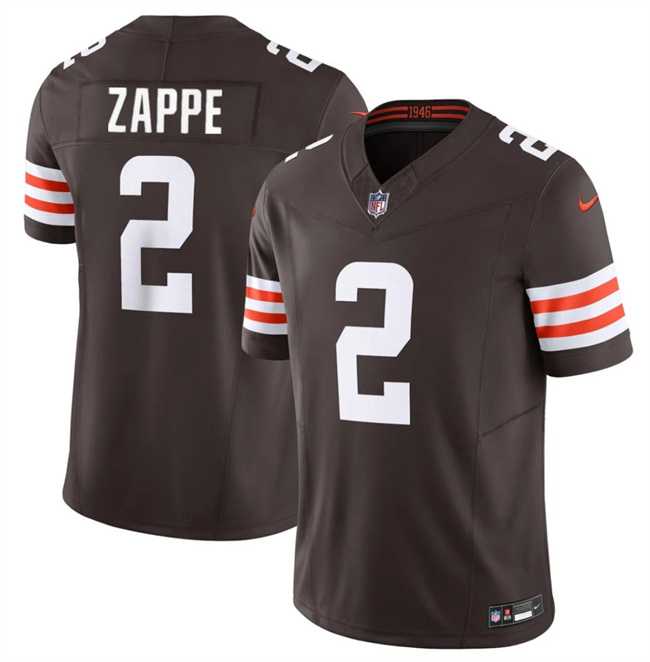 Men & Women & Youth Cleveland Browns #2 Bailey Zappe Brown 2024 F.U.S.E. Vapor Limited Stitched Jersey,We sell and wholesale Men & Women & Youth Cleveland Browns #2 Bailey Zappe Brown 2024 F.U.S.E. Vapor Limited Stitched Jersey on line form chian!